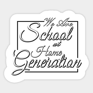 school at home Sticker